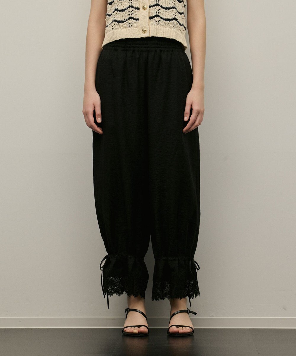 GRACE CONTINENTAL ドロストクロップドパンツ 