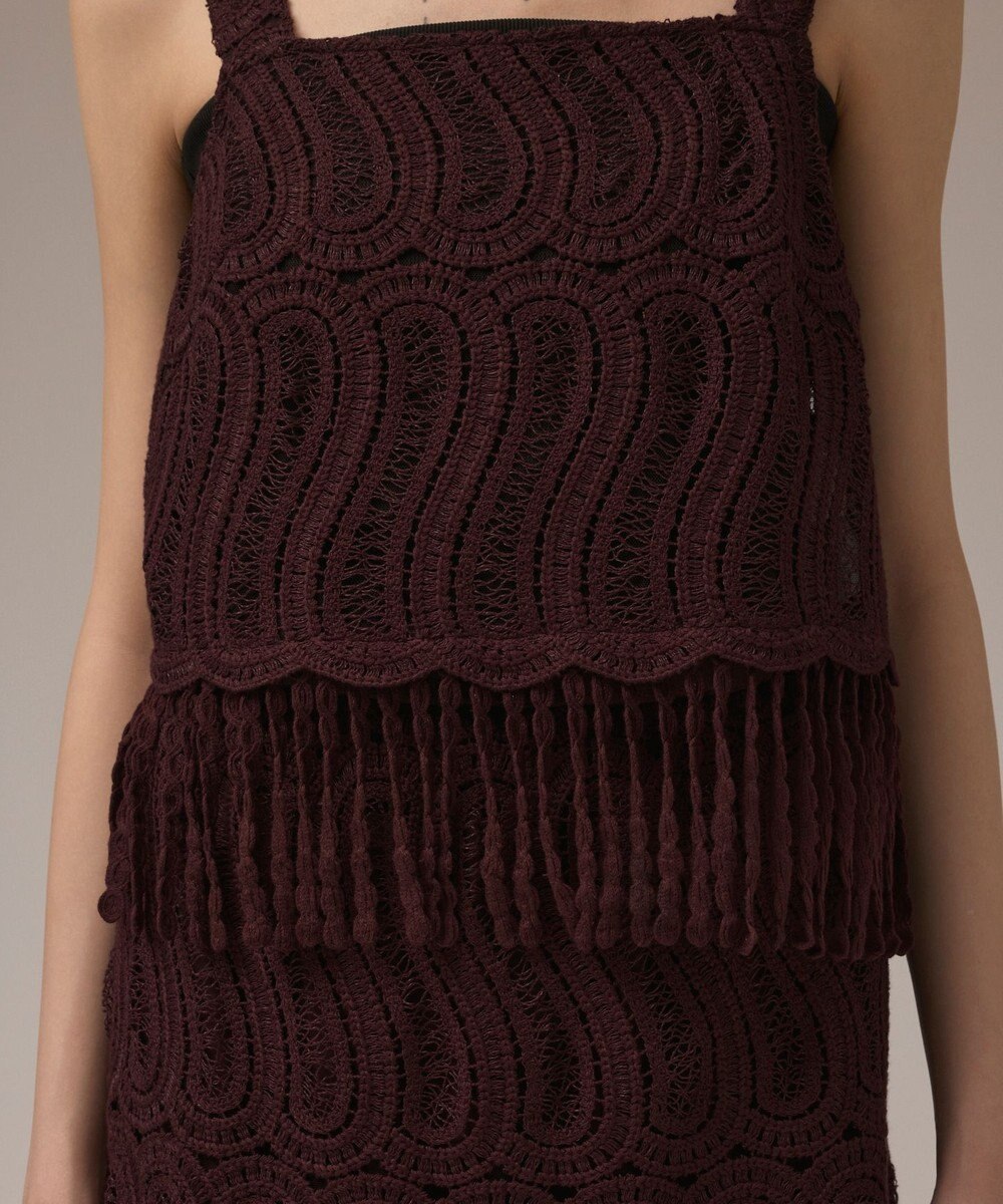 GRACE CONTINENTAL クロシェレースキャミ 