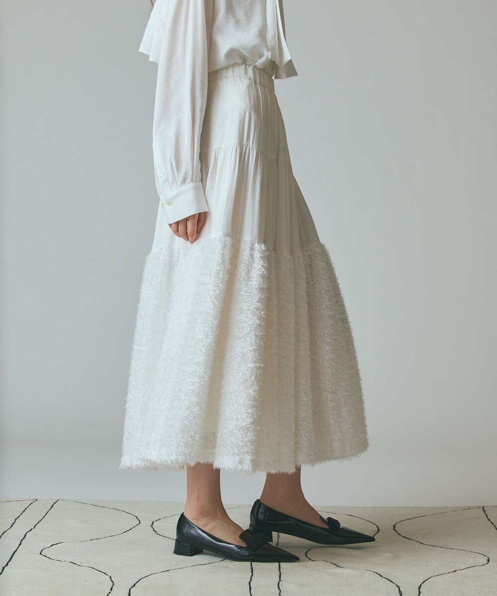 GRACE CONTINENTAL フェザージャガードコンビスカート 