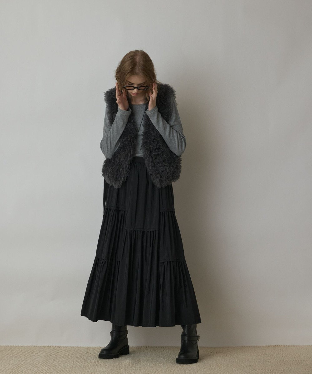GRACE CONTINENTAL ティアードロングスカート
