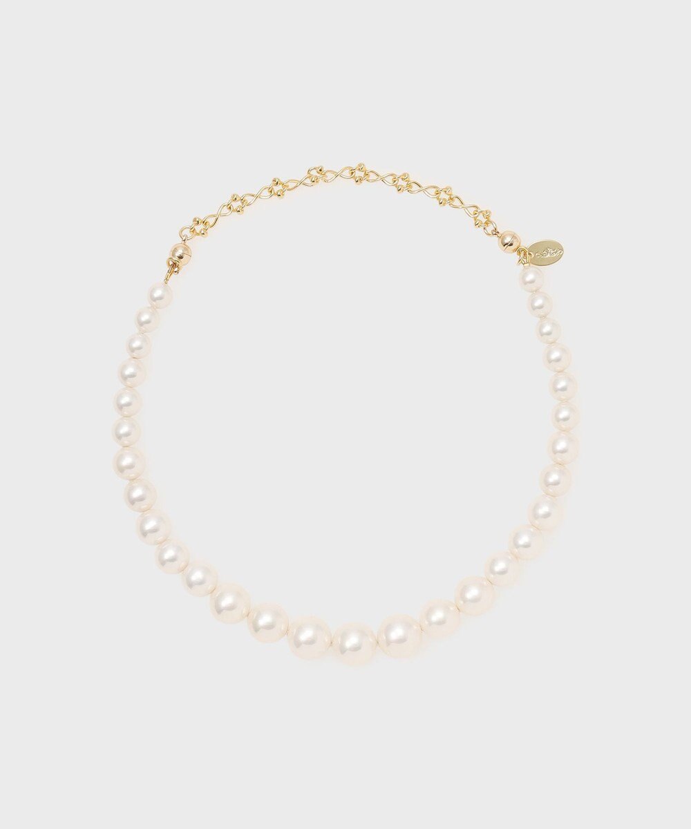 GRACE CONTINENTAL パールリボンネックレス 