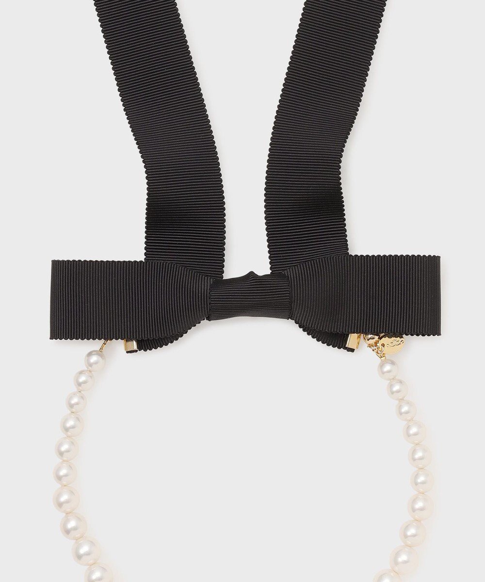 GRACE CONTINENTAL パールリボンネックレス 