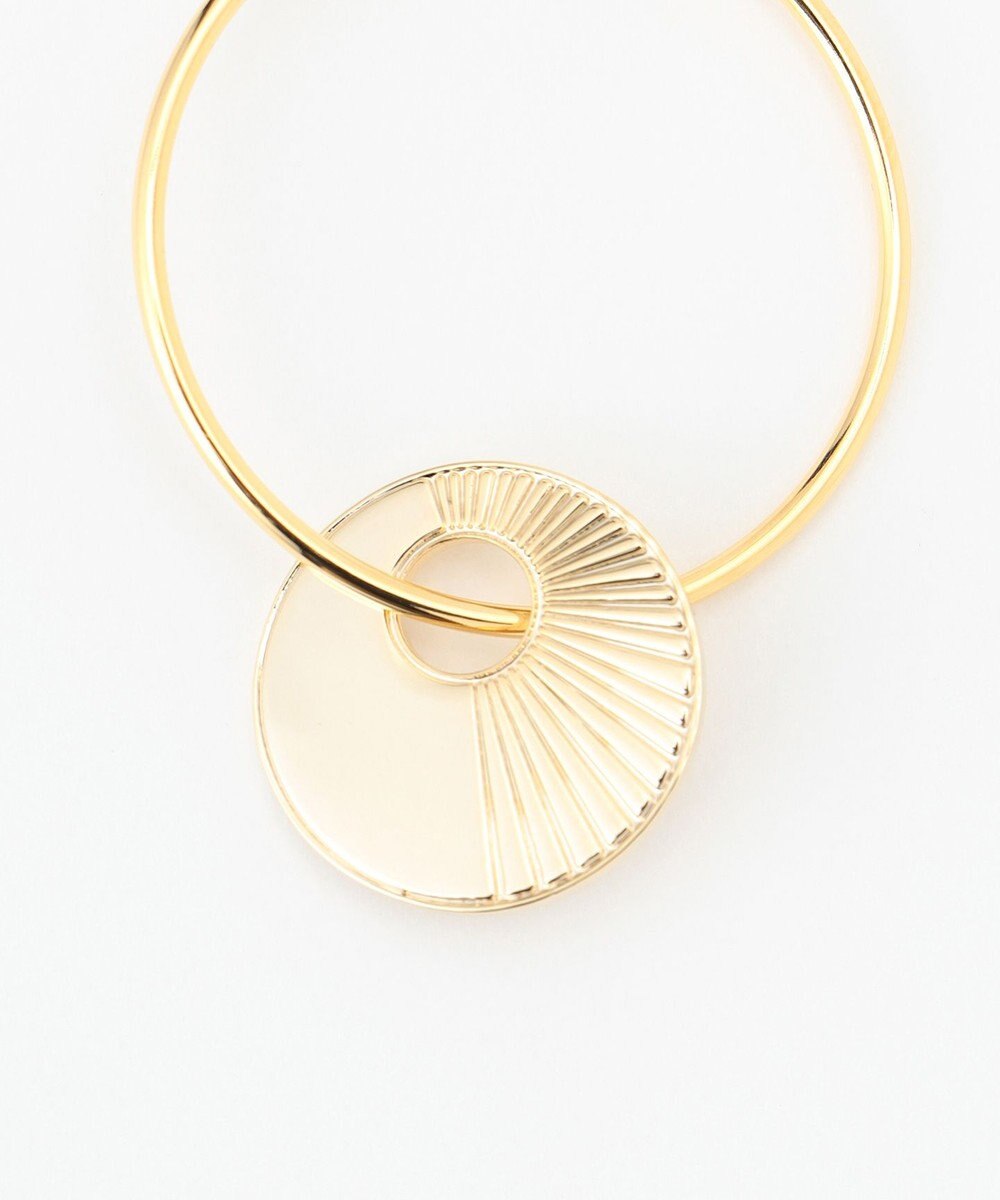 GRACE CONTINENTAL ラインコインフープイヤーカフ 