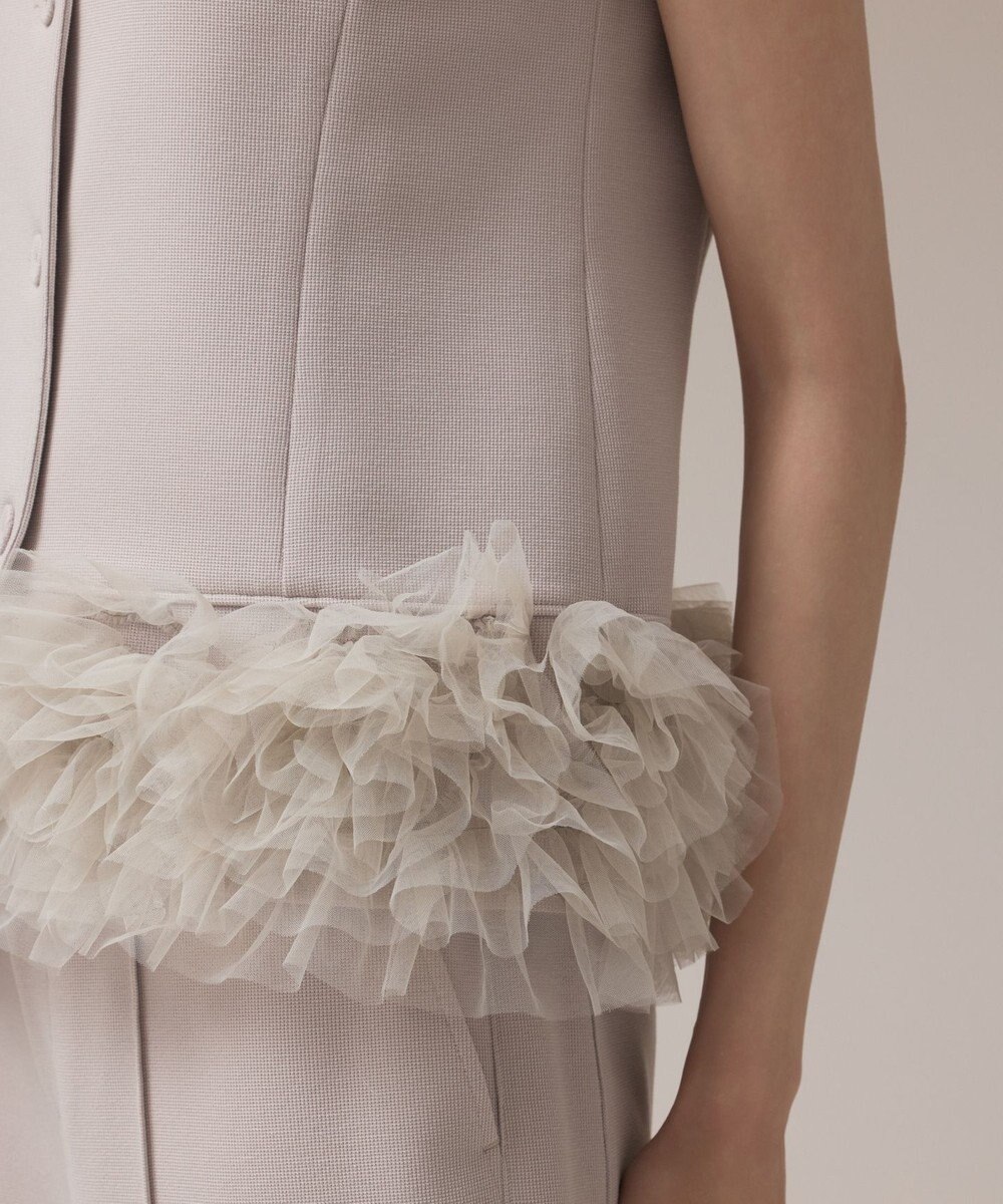 GRACE CONTINENTAL チュールヘムカットトップ 