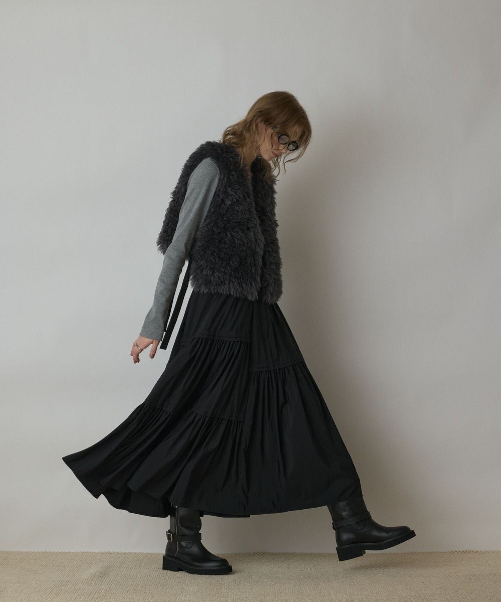 GRACE CONTINENTAL ティアードロングスカート 