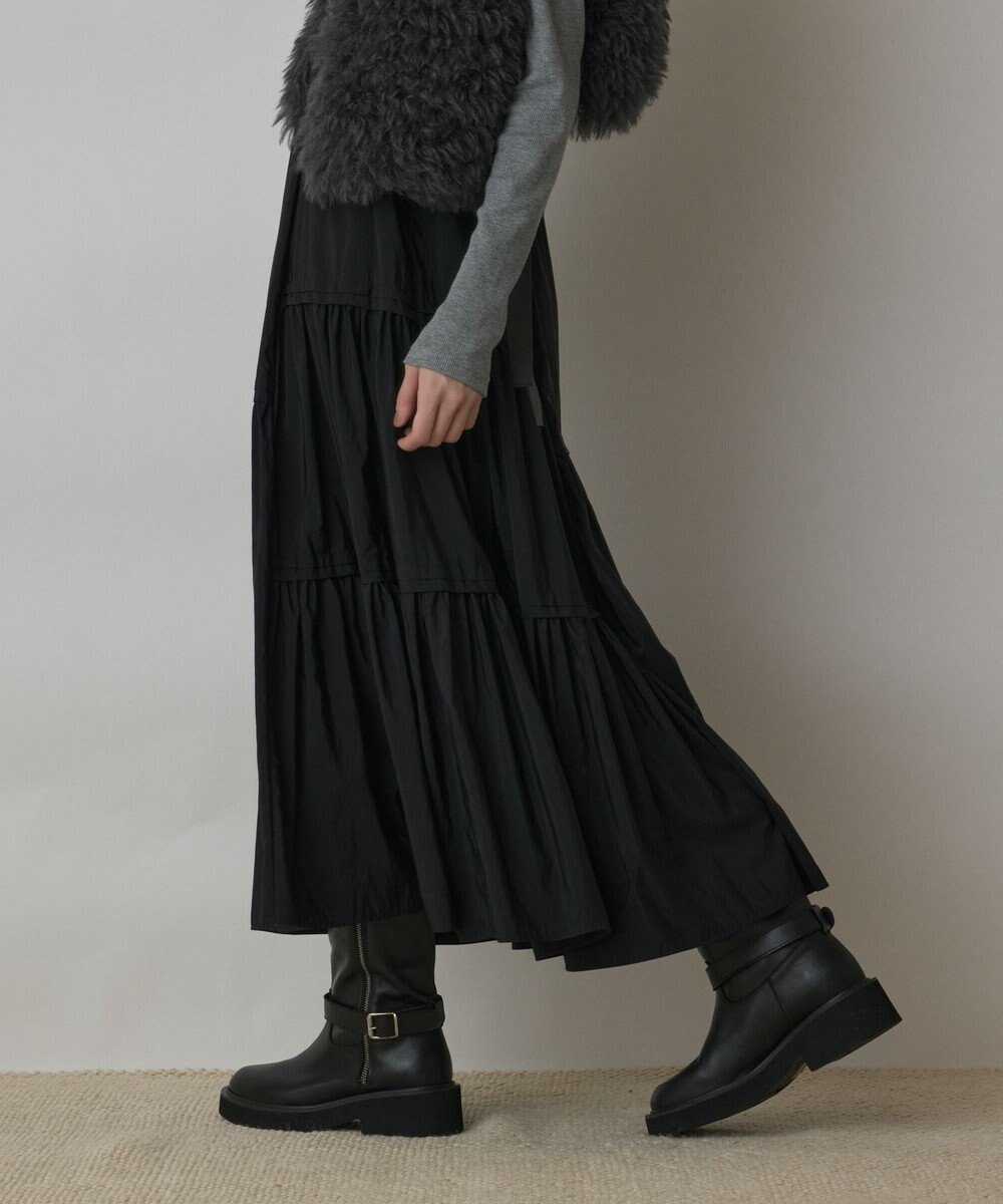 GRACE CONTINENTAL ティアードロングスカート 