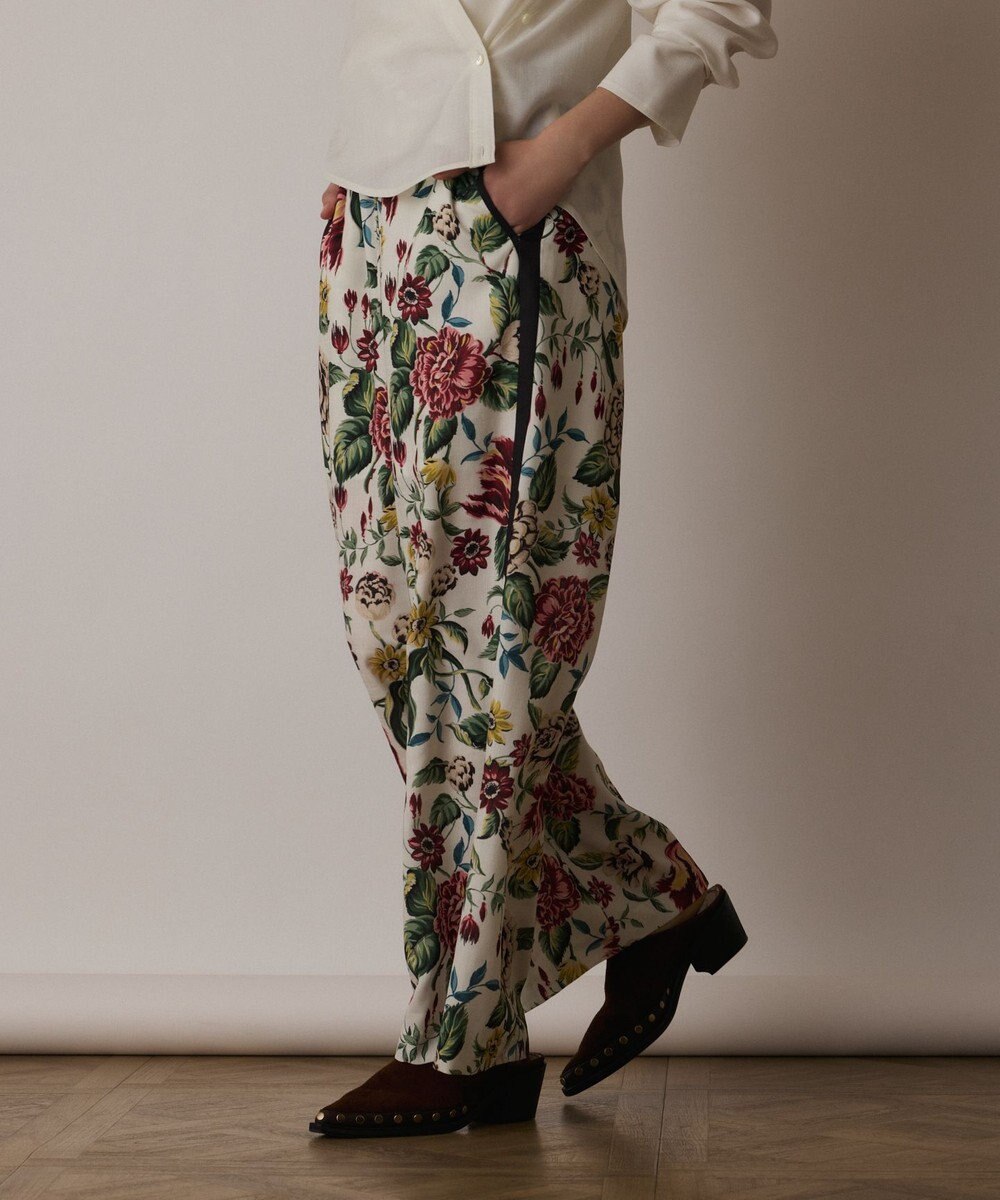 GRACE CONTINENTAL アンティークフラワープリントパンツ