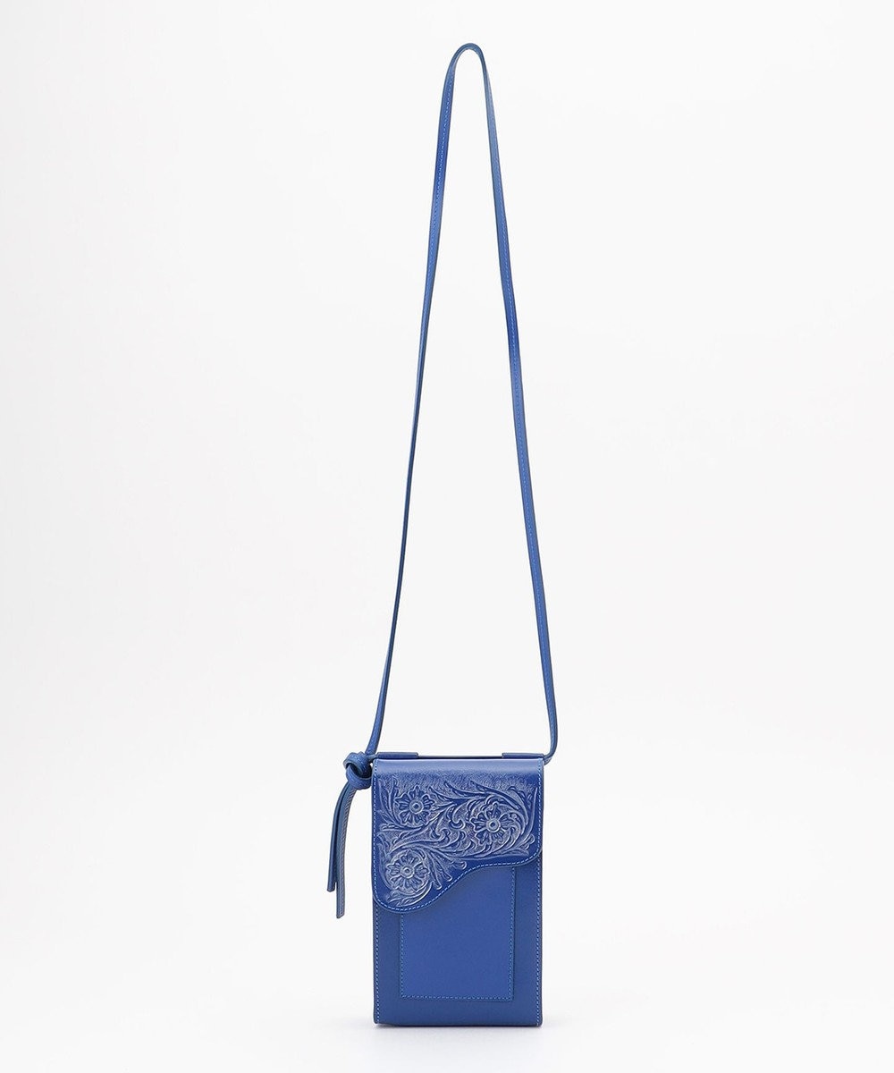 GRACE CONTINENTAL 【Royal Winter】Flap mini Bag ブルー