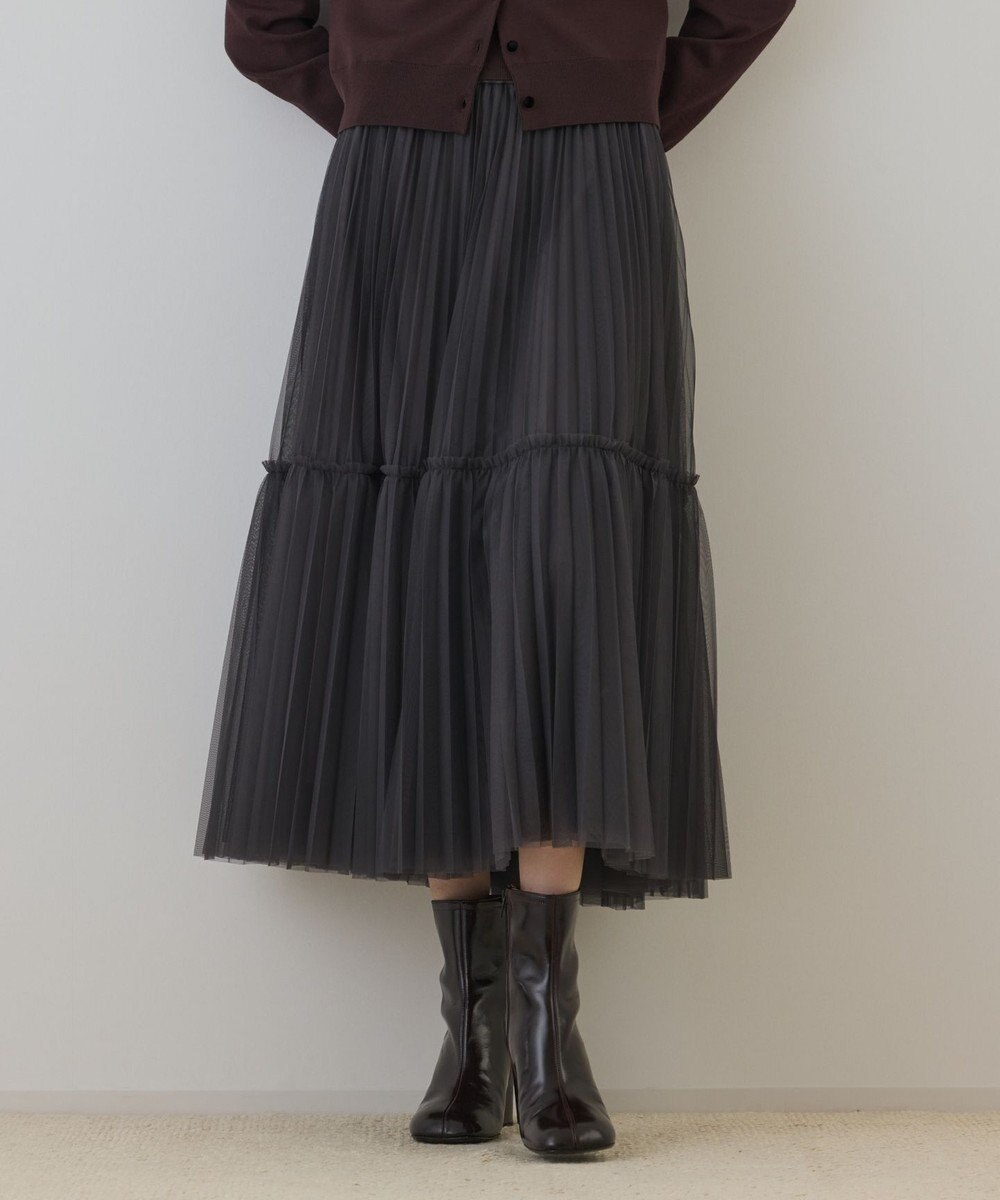 GRACE CONTINENTAL チュールティアードスカート 