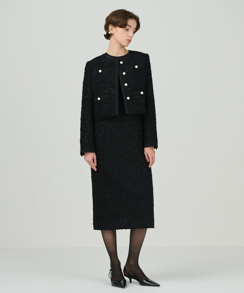 GRACE CONTINENTAL ツイードショートジャケット