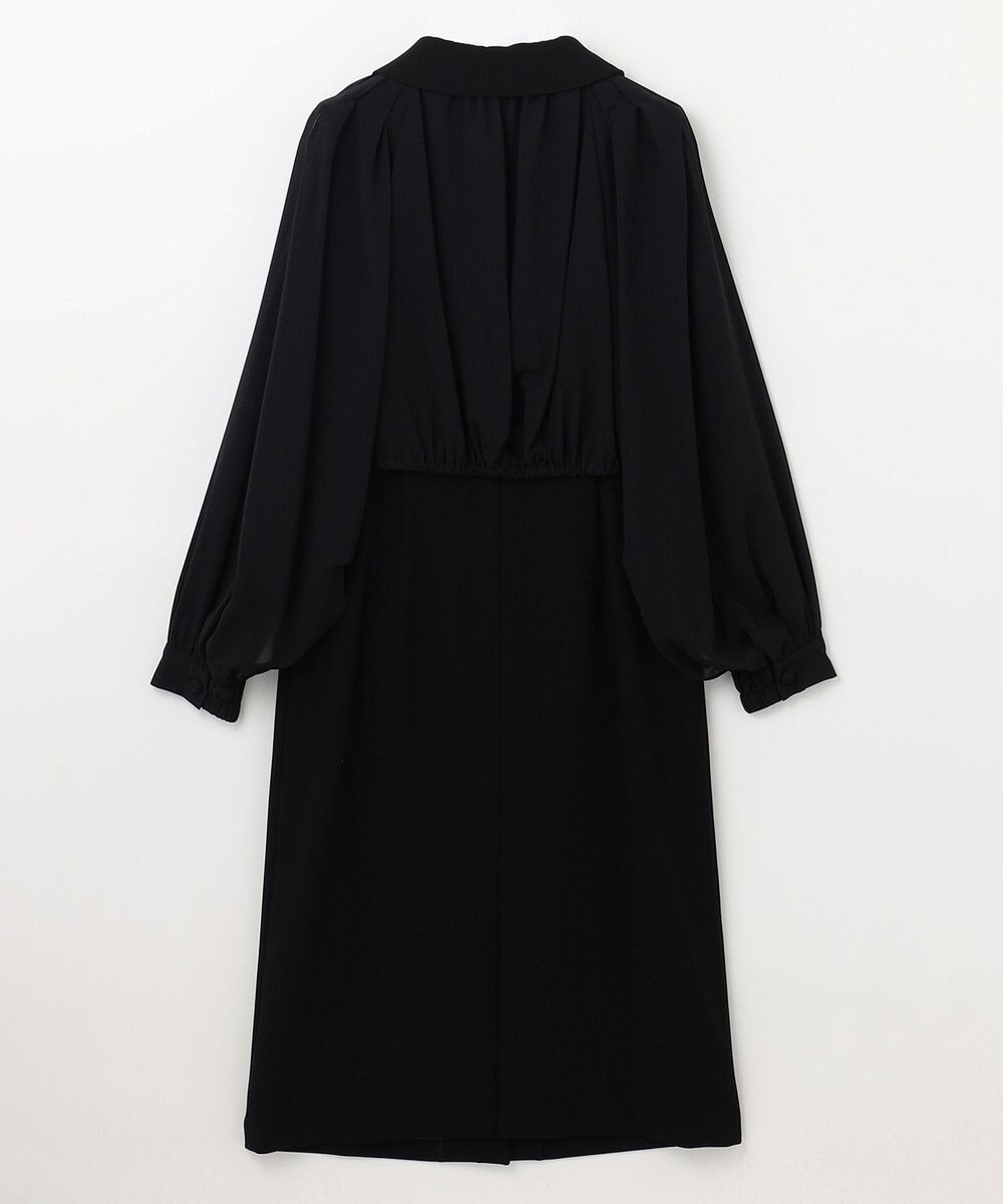 GRACE CONTINENTAL シアスリーブレイヤードレス 