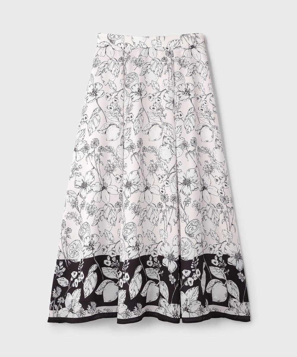 GRACE CONTINENTAL フルーツフラワープリントスカート 