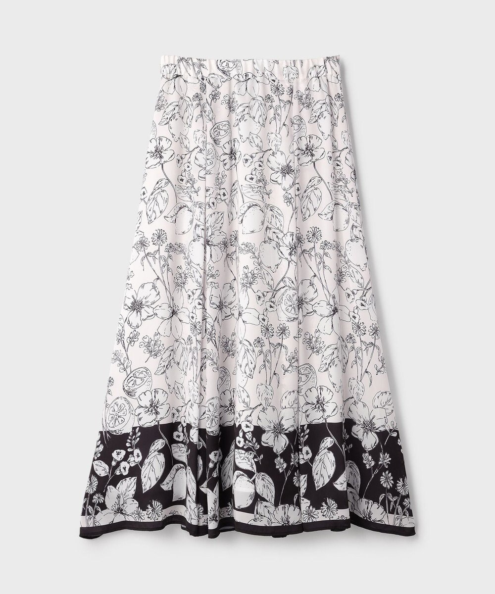 GRACE CONTINENTAL フルーツフラワープリントスカート 