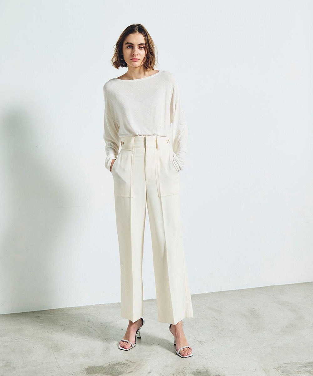 GRACE CONTINENTAL ロゴ刺繍カットトップ