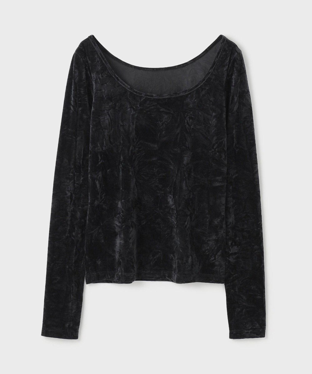 GRACE CONTINENTAL クラッシュベロアカットトップ 