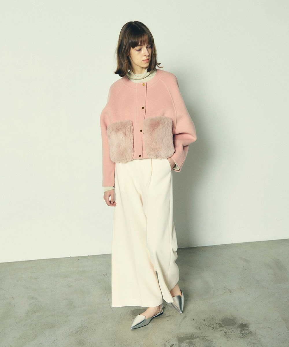 GRACE CONTINENTAL ファーポケットリバージャケット