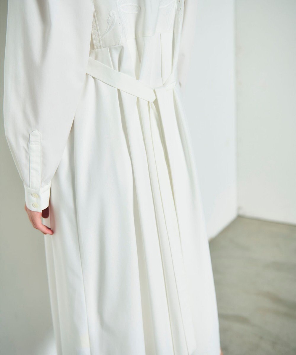 GRACE CONTINENTAL 刺繍シャツワンピース 