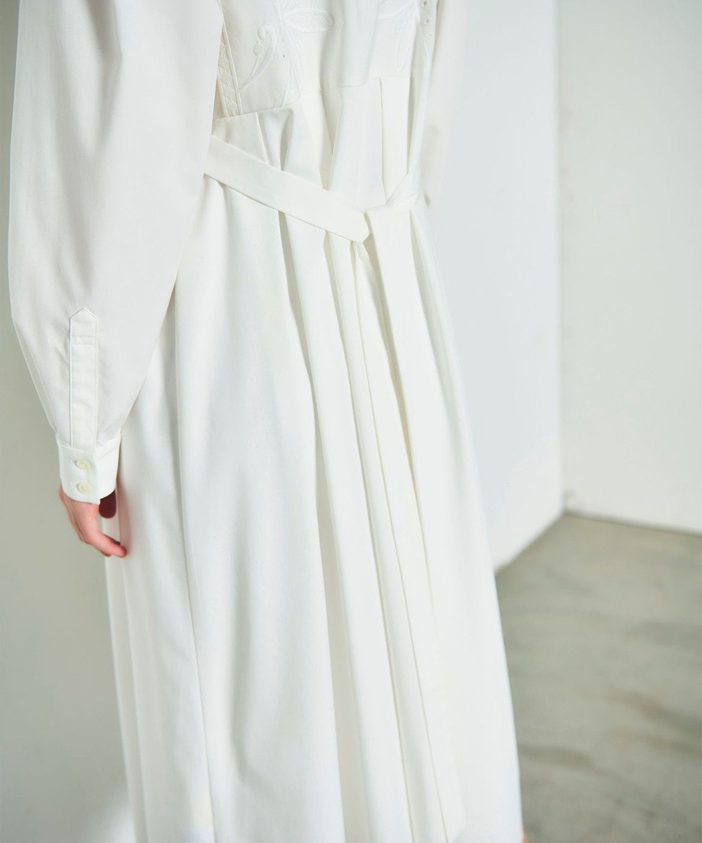 GRACE CONTINENTAL 刺繍シャツワンピース