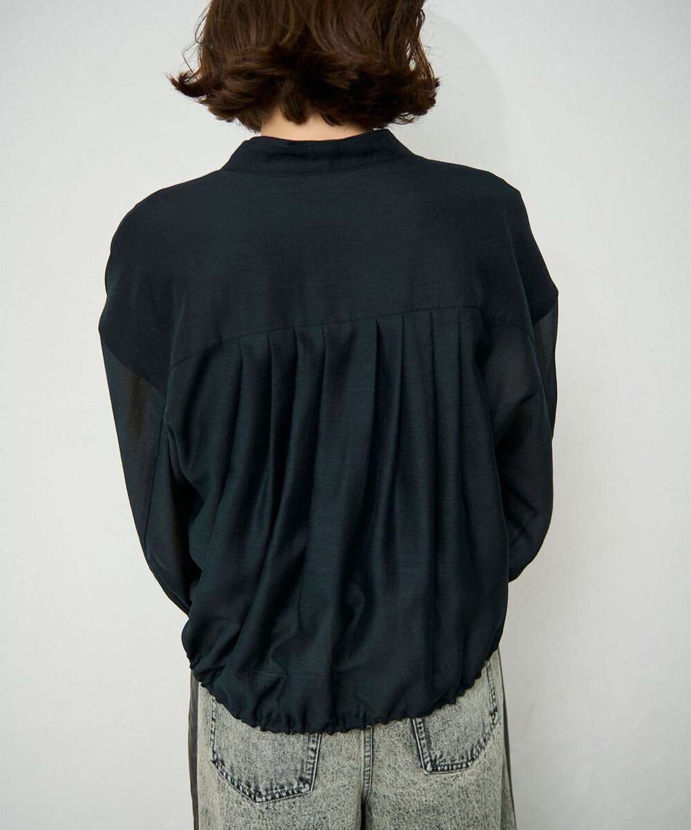 GRACE CONTINENTAL シアードレープブルゾン 