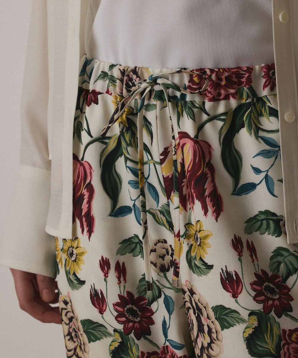 GRACE CONTINENTAL アンティークフラワープリントパンツ