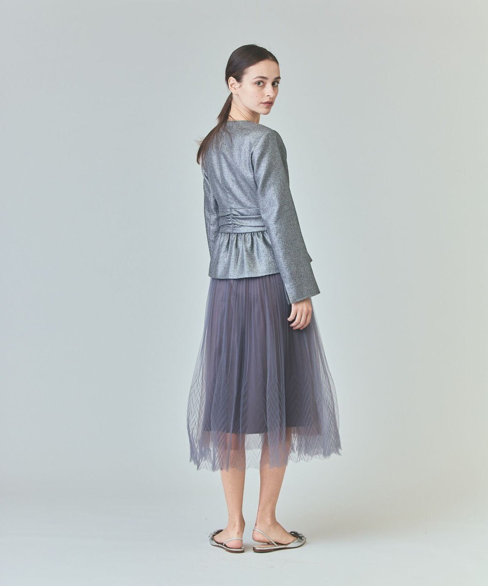 GRACE CONTINENTAL ラメWOOLボウジャケット 