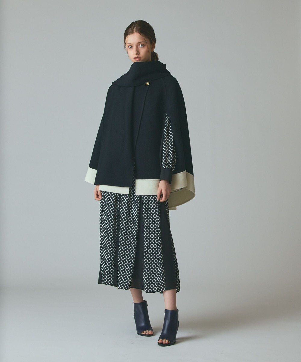 GRACE CONTINENTAL ストール付リバーケープ 