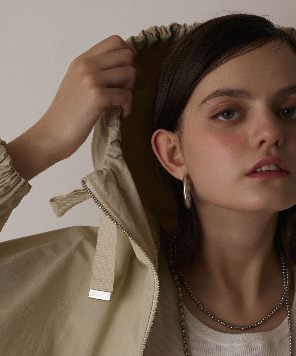 GRACE CONTINENTAL ナイロンバルーンフードジャケット