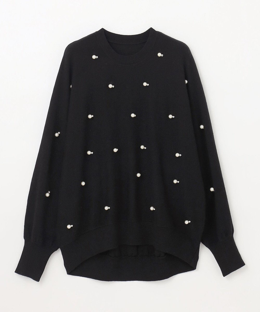 GRACE CONTINENTAL パールドットニットトップ