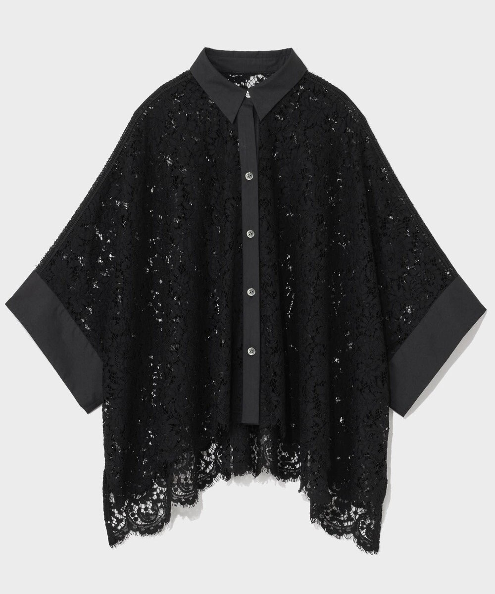 GRACE CONTINENTAL レースポンチョシャツ 