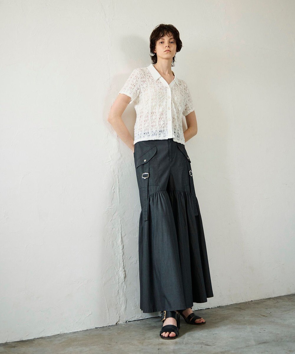 GRACE CONTINENTAL ワークワイドパンツ 