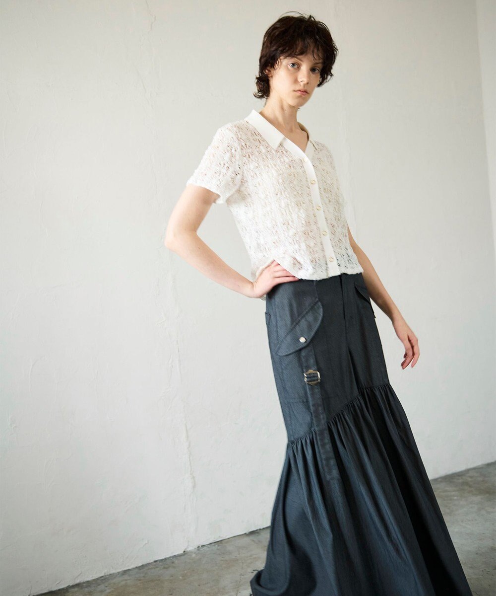 GRACE CONTINENTAL ワークワイドパンツ