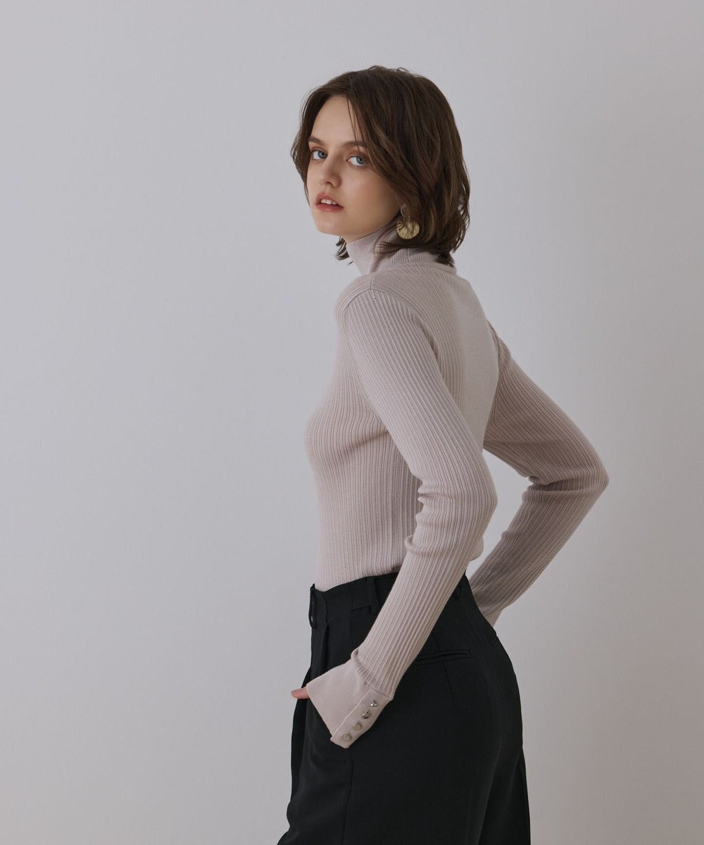 GRACE CONTINENTAL ウールハイゲージニットトップ 