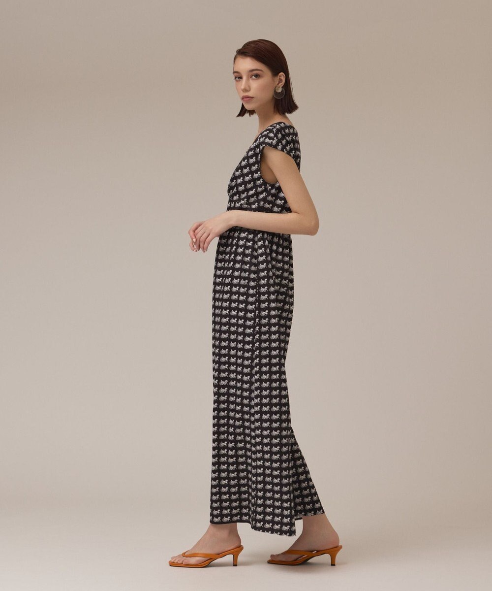 GRACE CONTINENTAL ホースプリントサロペット 