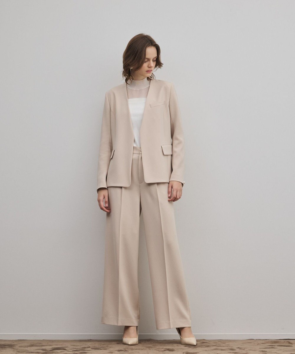 GRACE CONTINENTAL トリアセワイドパンツ 