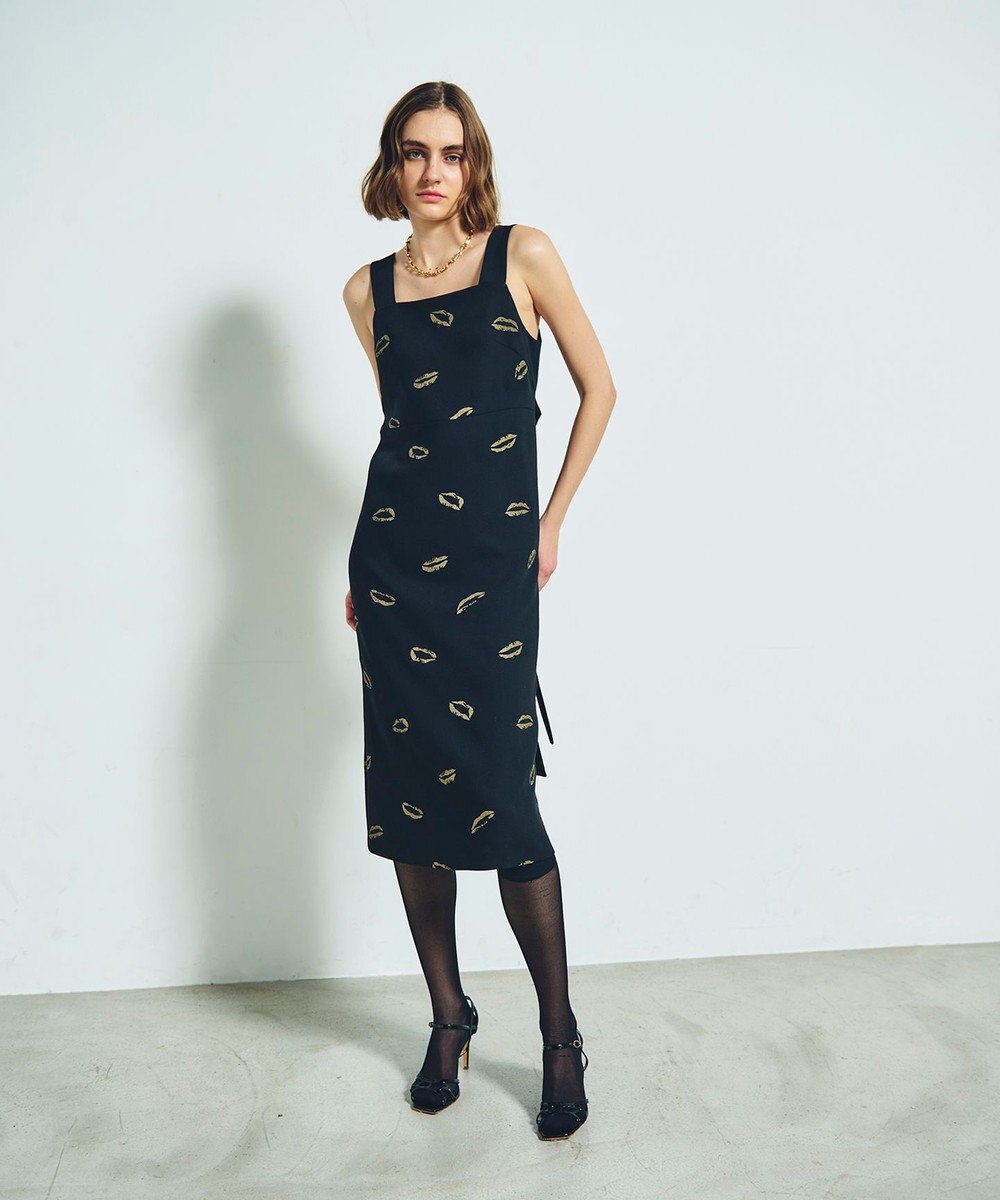 GRACE CONTINENTAL リップモチーフドレス