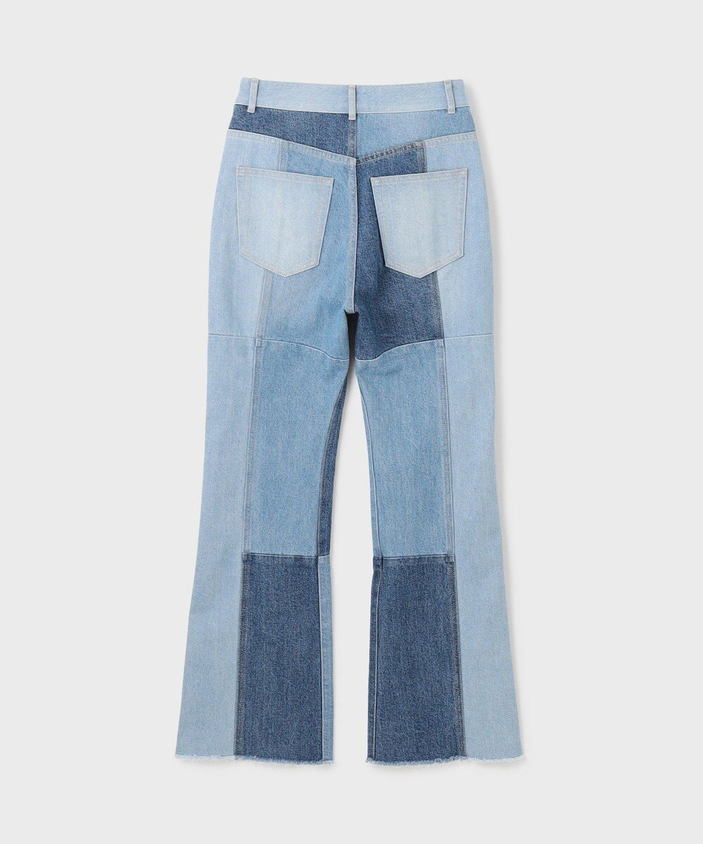 GRACE CONTINENTAL パッチワークデニムパンツ 