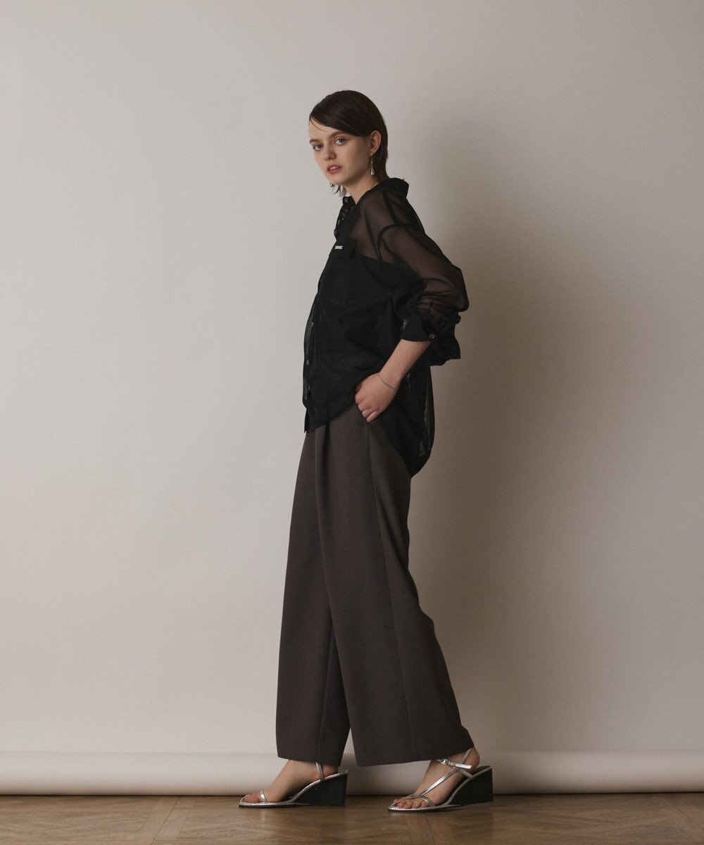 GRACE CONTINENTAL メッシュオーバーシャツ