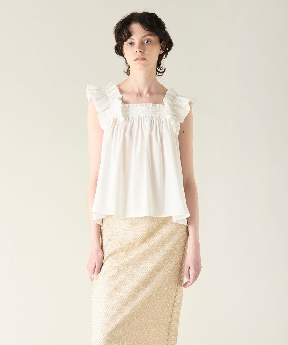 GRACE CONTINENTAL ショルダーフリルトップ