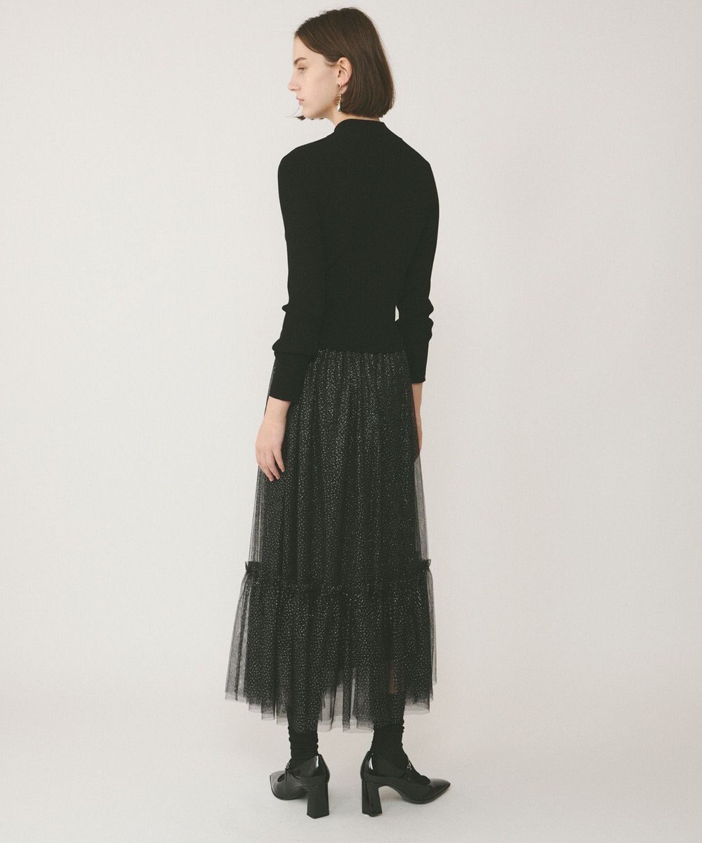 GRACE CONTINENTAL リブニットzipトップ 