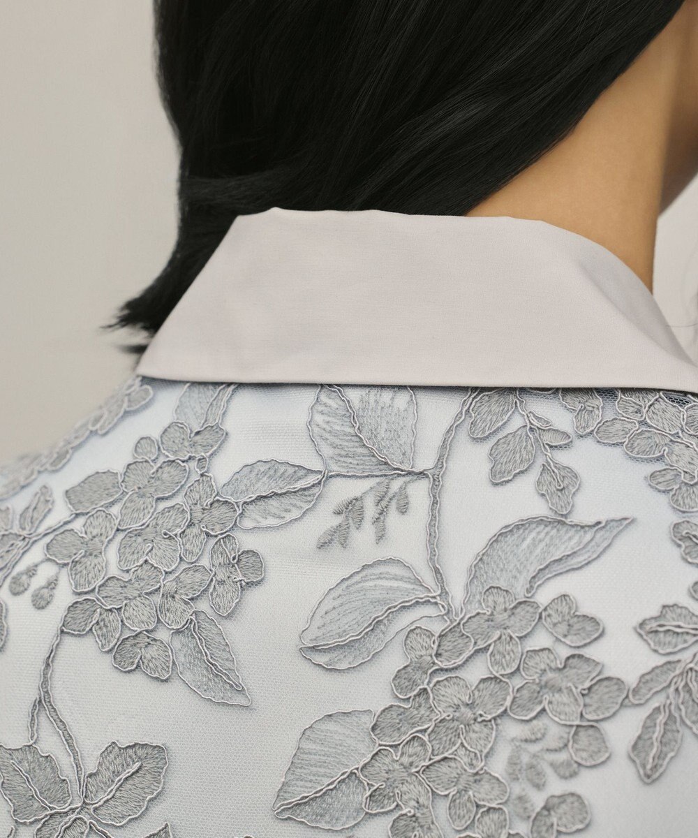 GRACE CONTINENTAL フラワーコード刺繍ワンピース 