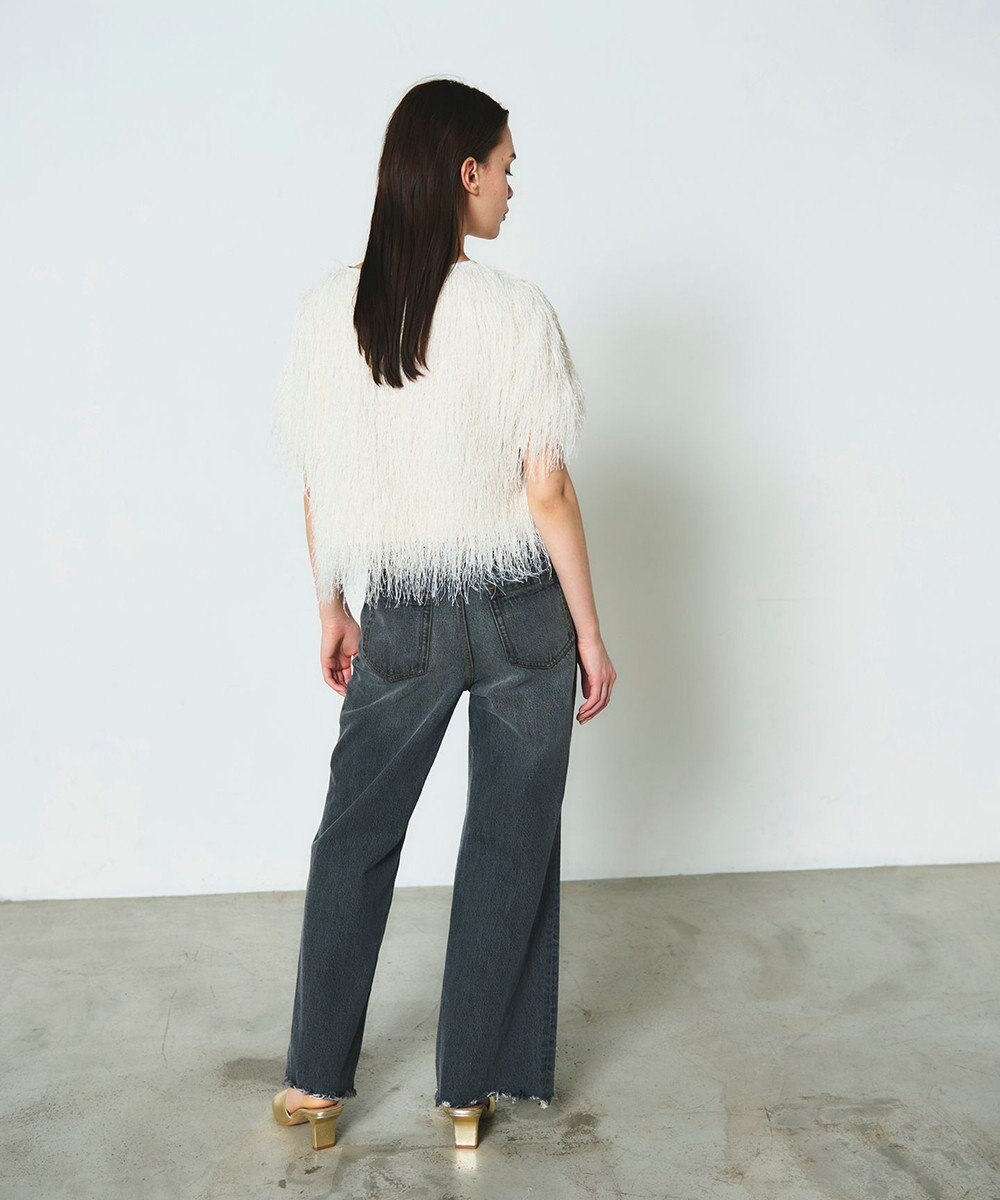 GRACE CONTINENTAL ルーズフレアデニムパンツ