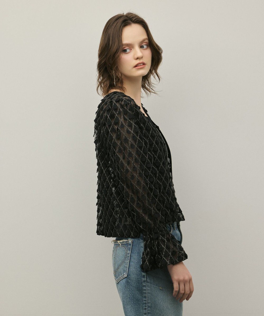 GRACE CONTINENTAL モチーフチュールブラウス 