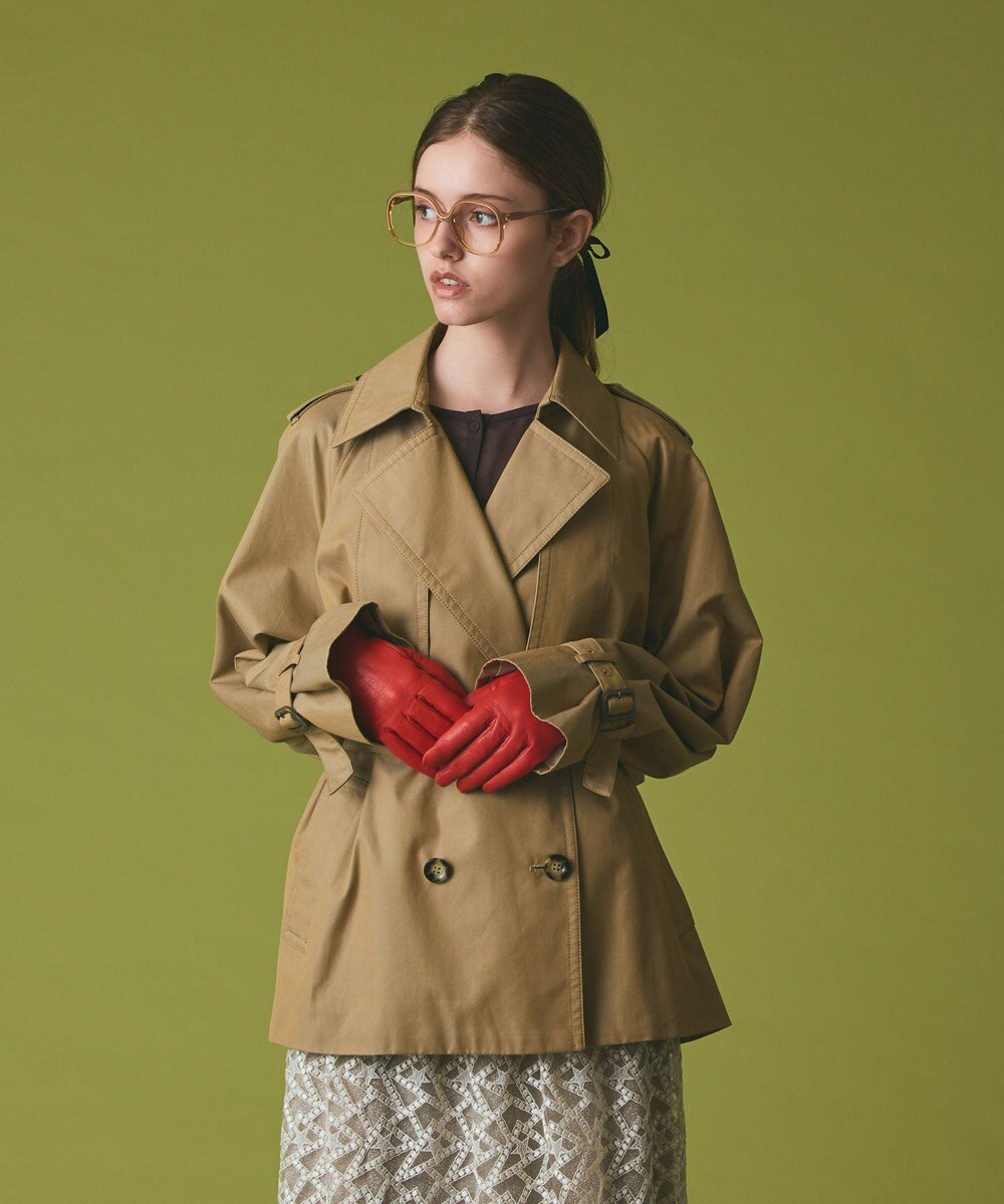 GRACE CONTINENTAL ケープショートトレンチコート 