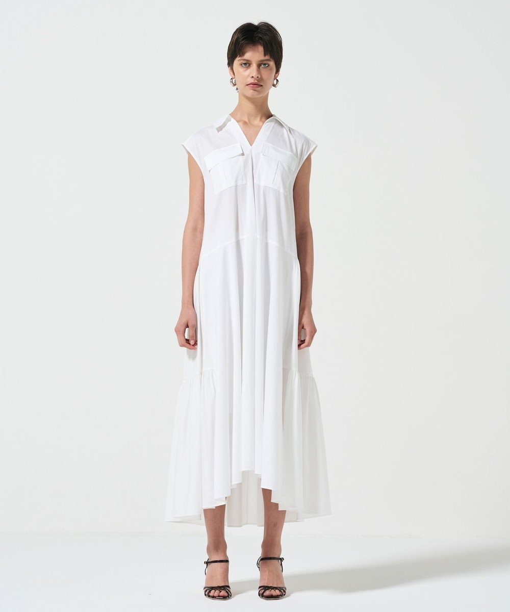 GRACE CONTINENTAL ティアードコンビシャツワンピース