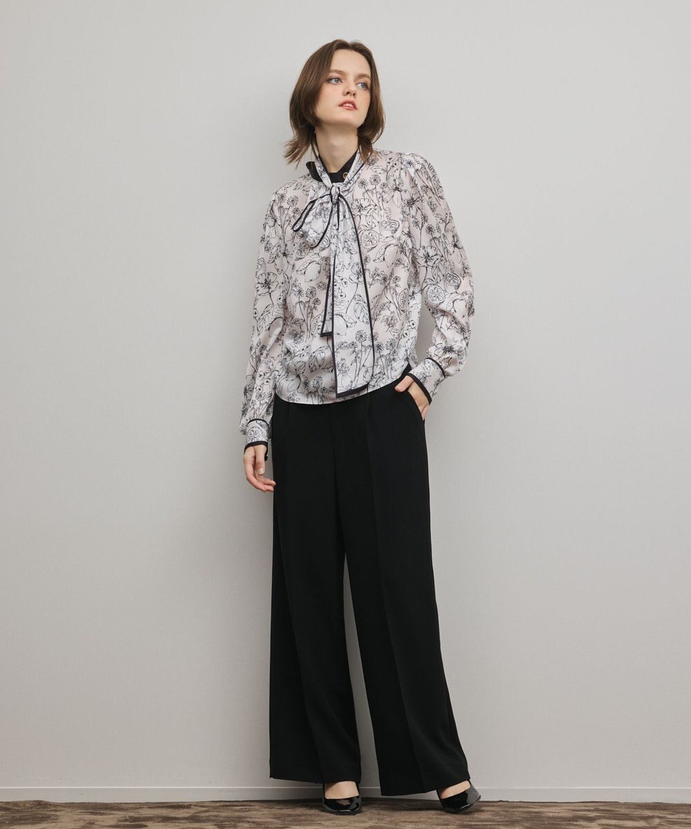 GRACE CONTINENTAL フルーツフラワープリントトップ 