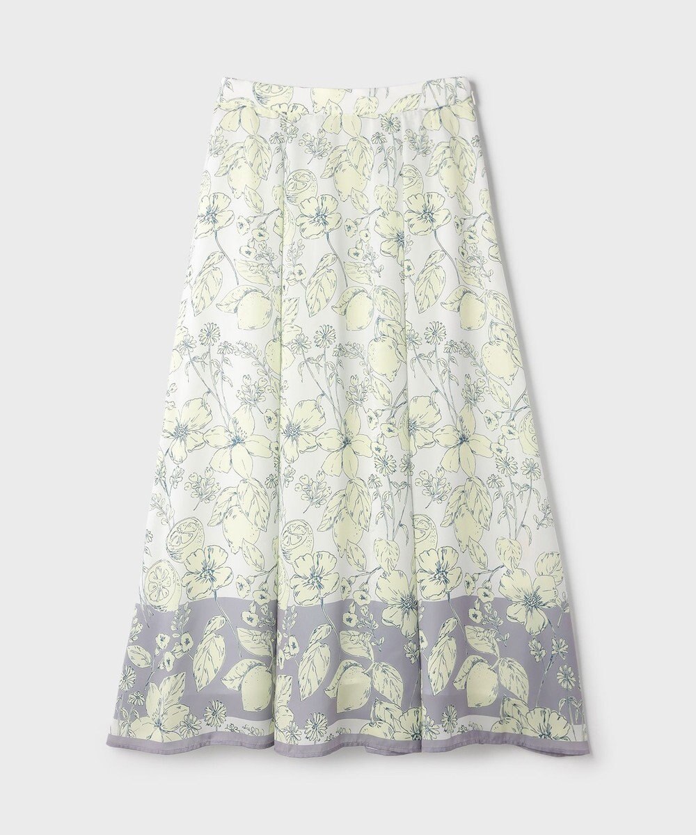 GRACE CONTINENTAL フルーツフラワープリントスカート 