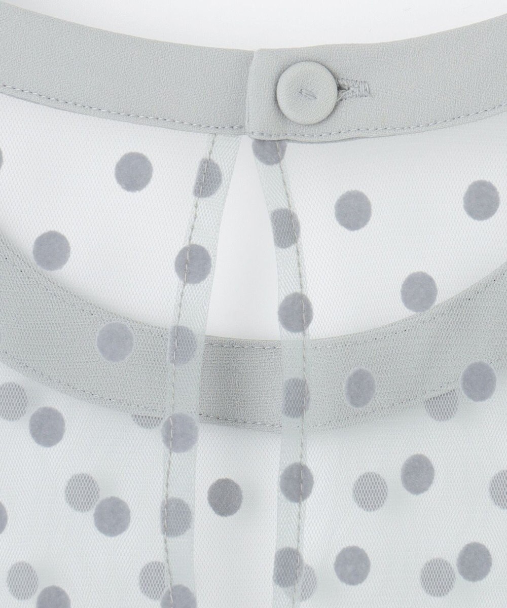 GRACE CONTINENTAL ドットチュールサロペット 