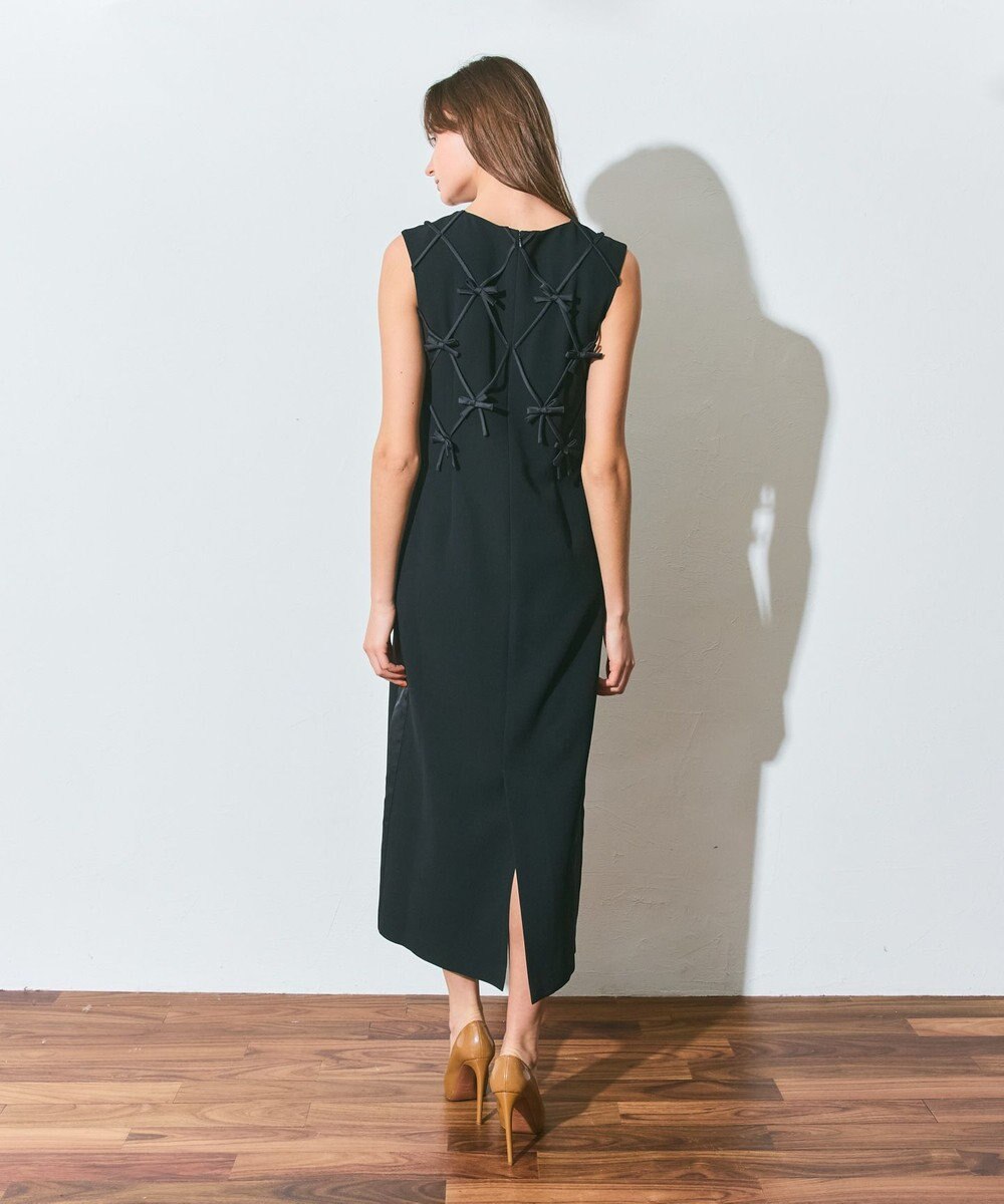 GRACE CONTINENTAL リボンモチーフドレス 
