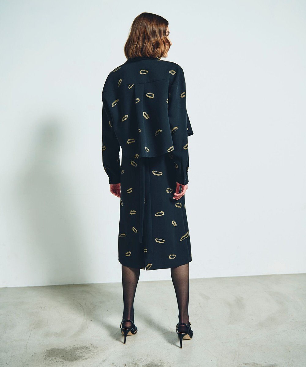 GRACE CONTINENTAL リップモチーフショートシャツ 