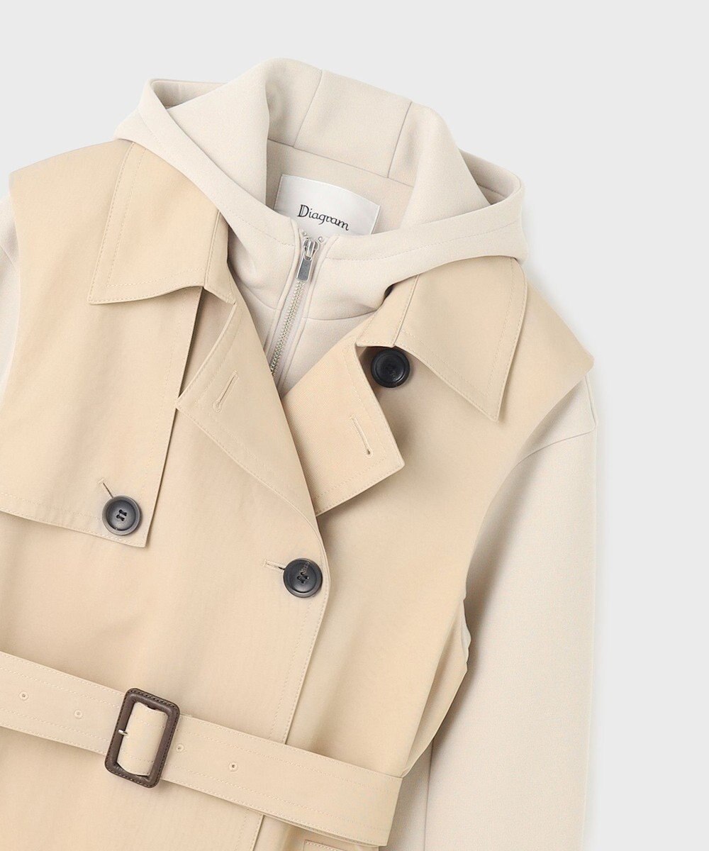 GRACE CONTINENTAL パーカーコンビトレンチ 